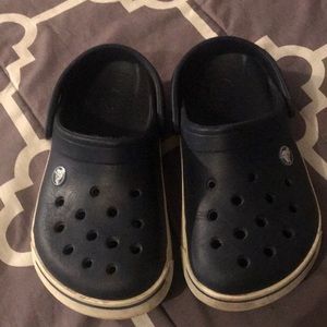 Boys navy CROCS
